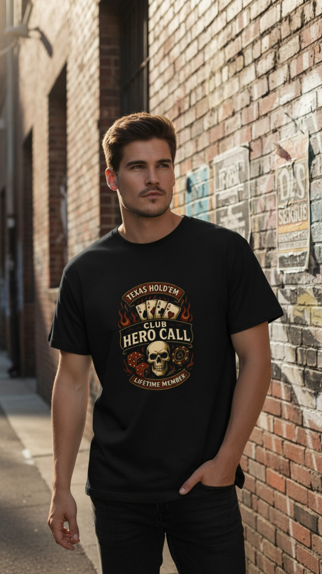 Exemplo de criativo de moda com modelo: Camiseta